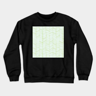 Green and Blue Sketched Pattern Crewneck Sweatshirt